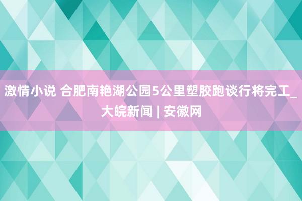 激情小说 合肥南艳湖公园5公里塑胶跑谈行将完工_大皖新闻 | 安徽网