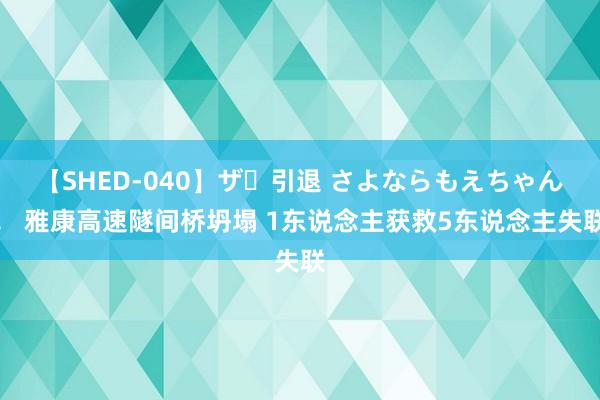 【SHED-040】ザ・引退 さよならもえちゃん！ 雅康高速隧间桥坍塌 1东说念主获救5东说念主失联