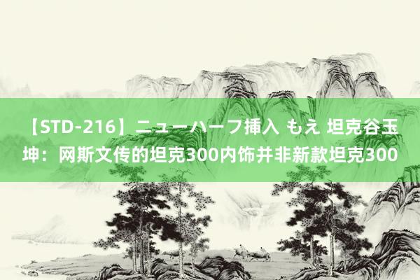 【STD-216】ニューハーフ挿入 もえ 坦克谷玉坤：网斯文传的坦克300内饰并非新款坦克300