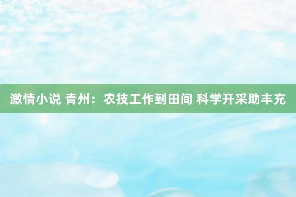 激情小说 青州：农技工作到田间 科学开采助丰充